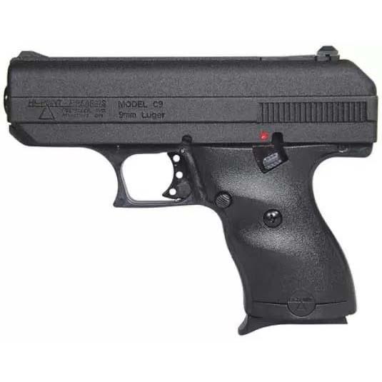 Hi-Point C9 Compact Handgun 9mm Luger 8rd Magazine 3.5" Barrel w/Galco Holster Picture of MKS SUPPLY LLC HI-POINT C-9 GUN W/GALCO LTHR HOLSTER BLK POLYMER SEMI AUTO 8-SHOT 3.5 IN