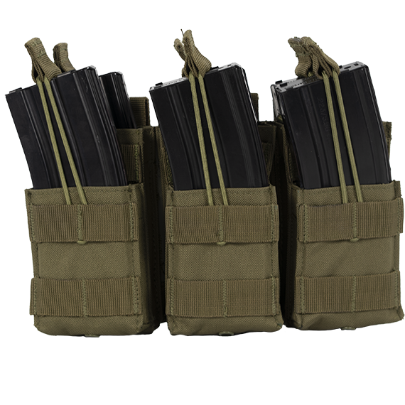 MKS Full Forge Gear Triple Magazine Pouch Green Picture of MKS SUPPLY LLC MKS Triple Magazine Pouch Green