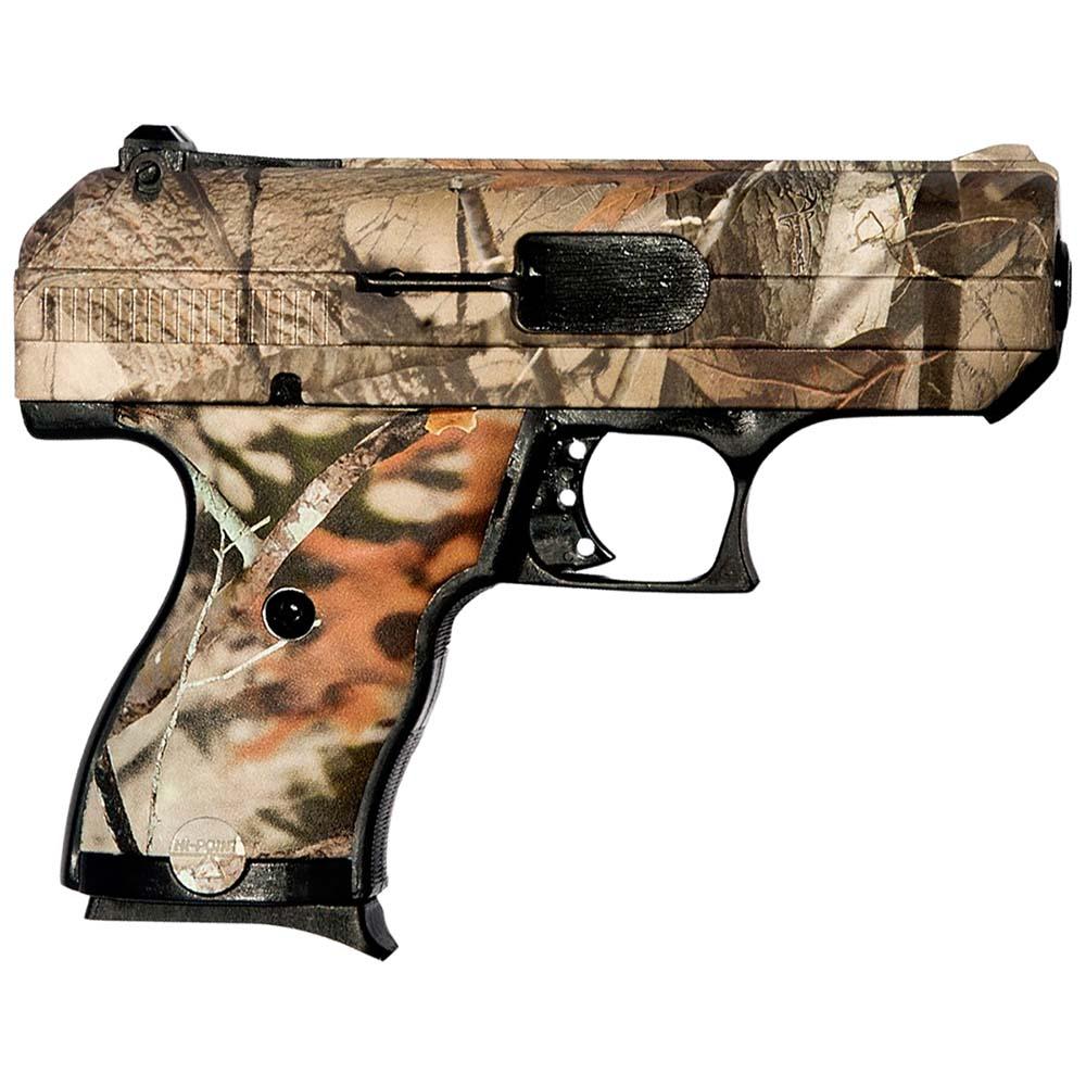 Hi-Point C9 Compact Handgun 9mm Luger 8rd Magazine 3.5" Barrel Woodland Camo Picture of MKS SUPPLY LLC HI-POINT 9MM COMPACT BLACK/POLYMER 8RND WOODLAND PATTERN