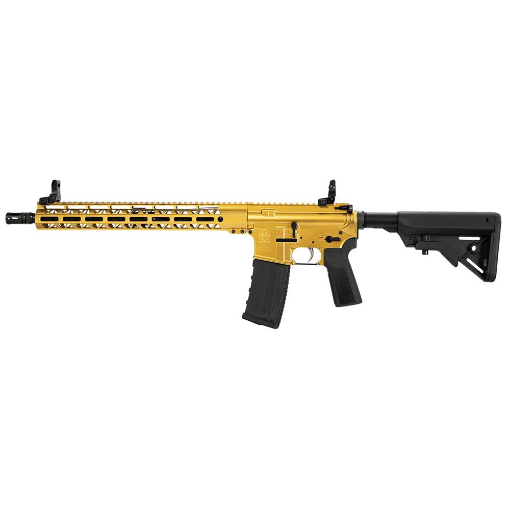 Hi-Point HP-15 Rifle 5.56 NATO 30rd Magazine 16" 1/2x28 Threaded Barrel Gold Picture of MKS SUPPLY LLC HP-15 556 Gold Rifle 16Bbl 15in Mlok B5 Stk UTG sights B5 Grp
