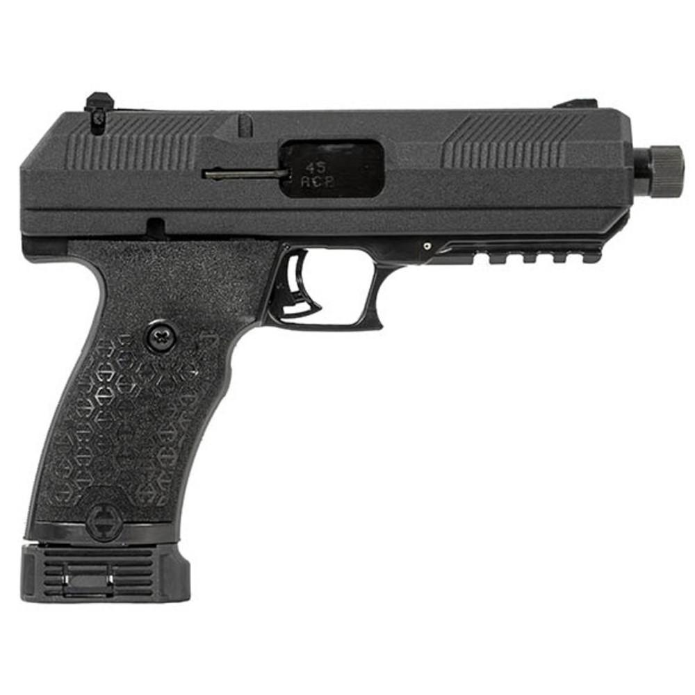 Hipoint JHP 45 Gen 2 Handgun .45 ACP 9rd Magazine 4.5" Threaded Barrel Black Picture of MKS SUPPLY LLC HiPoint JH/P 45ACP pistol Gen 2 Black threaded barrel