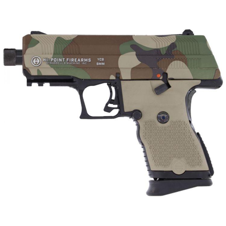 Hi-Point Firearms Yeet Cannon M81 Slide Handgun 9mm Luger 8rd Magazine 3.5" Threaded Barrel Black Picture of MKS SUPPLY LLC MKS YC9 9mm pistol YC slide threaded barrel M81 US woodland camo slide 10r