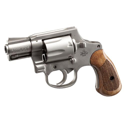 RIA M206 Spurless Matte Nickel Handgun .38 Spl 6rd Capacity 2" Barrel Picture of Rock Island Armory M206 SPURLESS MATTE NICKEL 38 SPL REVOLVER