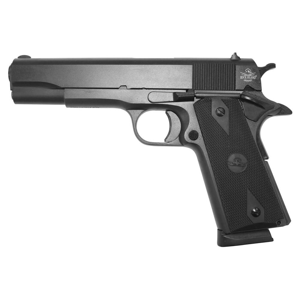 Rock Island Armory M1911-A1 GI Entry Handgun .45 ACP 8rd Magazine 5" Barrel Black Picture of Rock Island Armory RIA M1911 A1 GI ENTRY FS 45ACP 8RD
