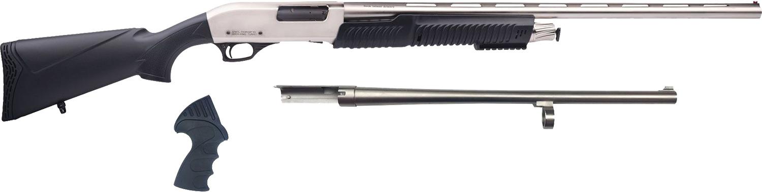 Picture of Rock Island Armory RIA 3-N-1 12G Chrome Shotgun 18.5/28 5RD