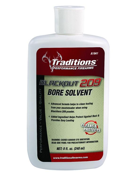 Traditions BlackOut 209 Bore Solvent 8 fl oz Picture of Traditions Performance Firearms BlackOut 209 Bore Solvent
