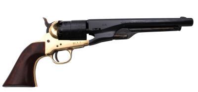 Traditions 1860 Army Redi-Pak Black Powder Revolver / Walnut / Brass .44 Cal 8" Blued Barrel Picture of Traditions Performance Firearms Traditions 1860 Army Redi-Pak / Walnut / Brass .44Cal 8In Blued Barrel