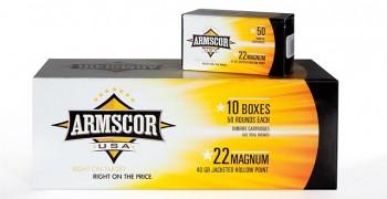 Armscor Rimfire Ammunition .22 WMR 40 gr JHP 1838 fps 50/ct Picture of Advanced Tactical Firearms Int'l Corp. ARMSCOR 22MAG 40GR JHP AMMUNITION 50RND BOX