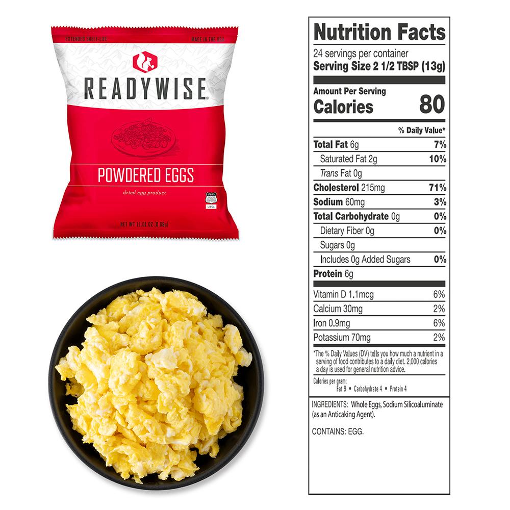Readywise Powdered Eggs Bucket 144 Servings Picture of ReadyWise Company 144 Servings Powdered Eggs Bucket