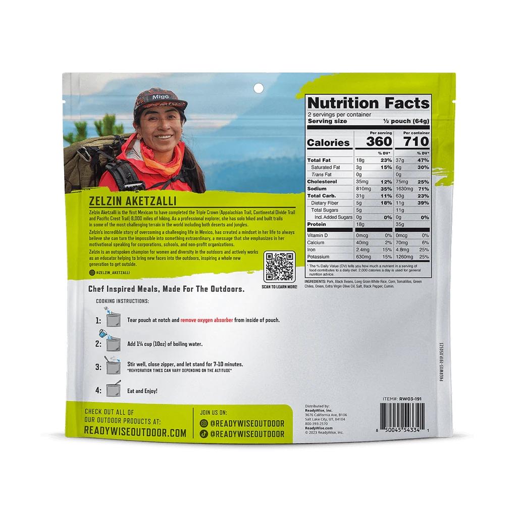 Picture of ReadyWise Company ReadyWise Outdoor Pro Meal Pork Chile Verde Single Pouch