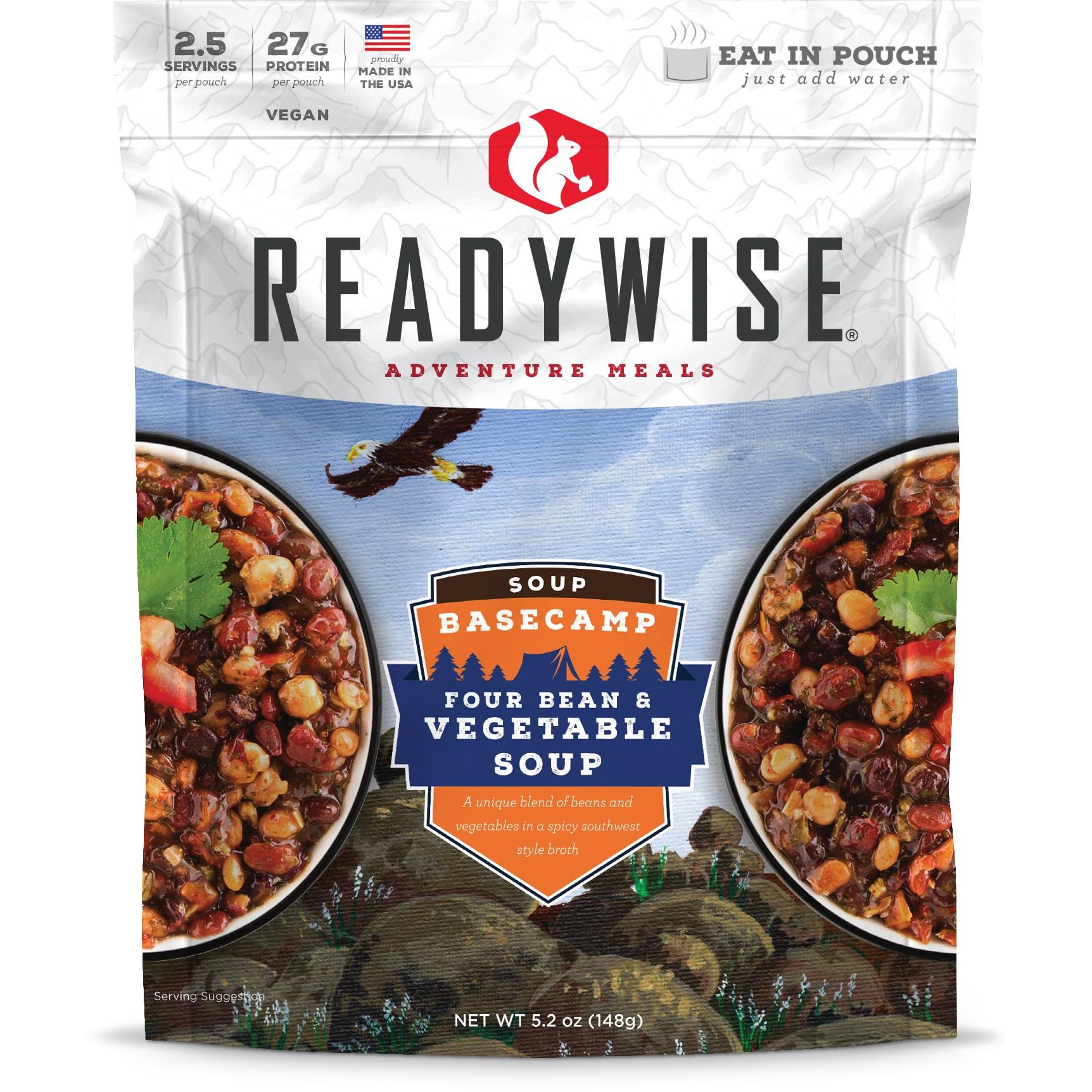 Readywise Basecamp Four Bean & Vegetable Soup- 5.2oz