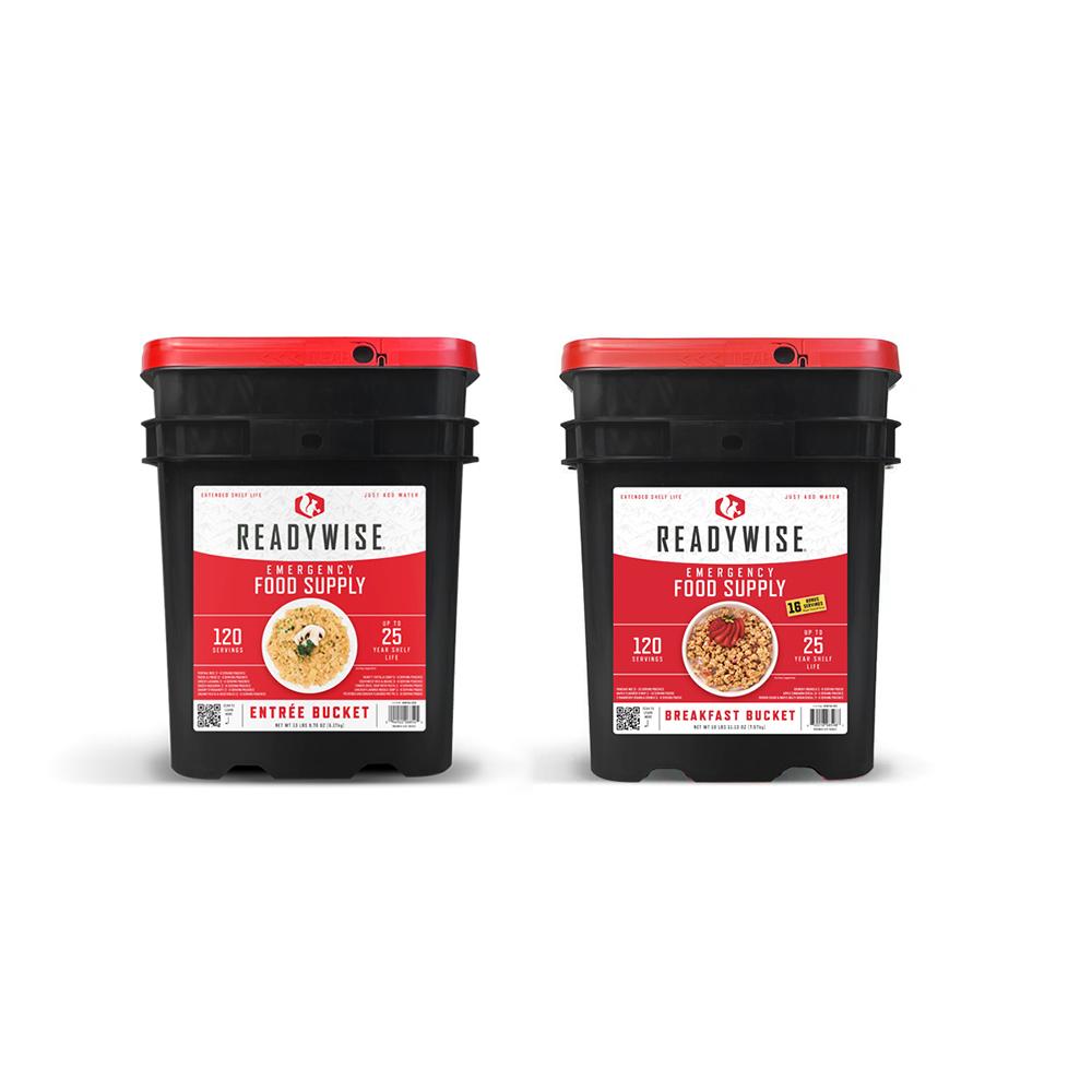 Readywise 240 Serving Package 120 Entree Servings 120 Breakfast Servings