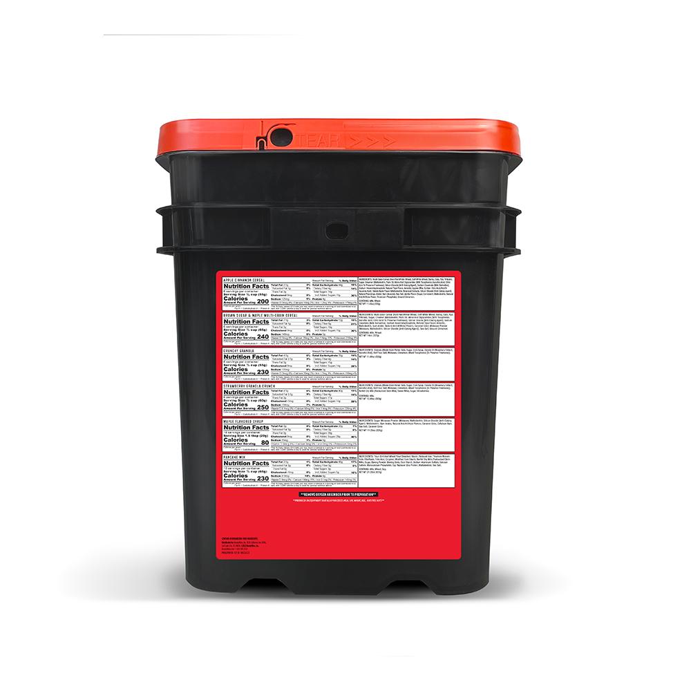 Readywise 240 Serving Package 120 Entree Servings 120 Breakfast Servings Picture of ReadyWise Company ReadyWise 240 Serving Pack 1-120 Breakfast Bucket & 1-120 Entree (2 buckets