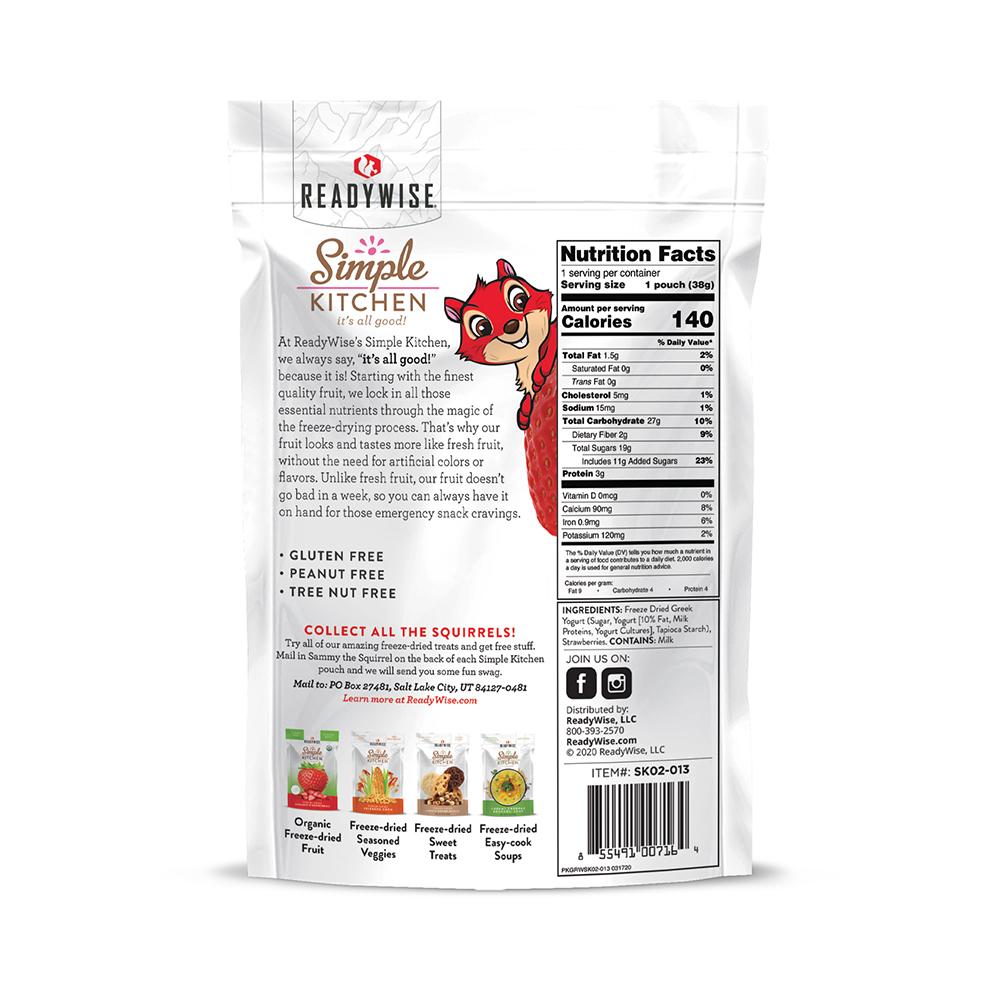 Picture of ReadyWise Company Readywise Simple Kitchen Strawberries & Yogurt