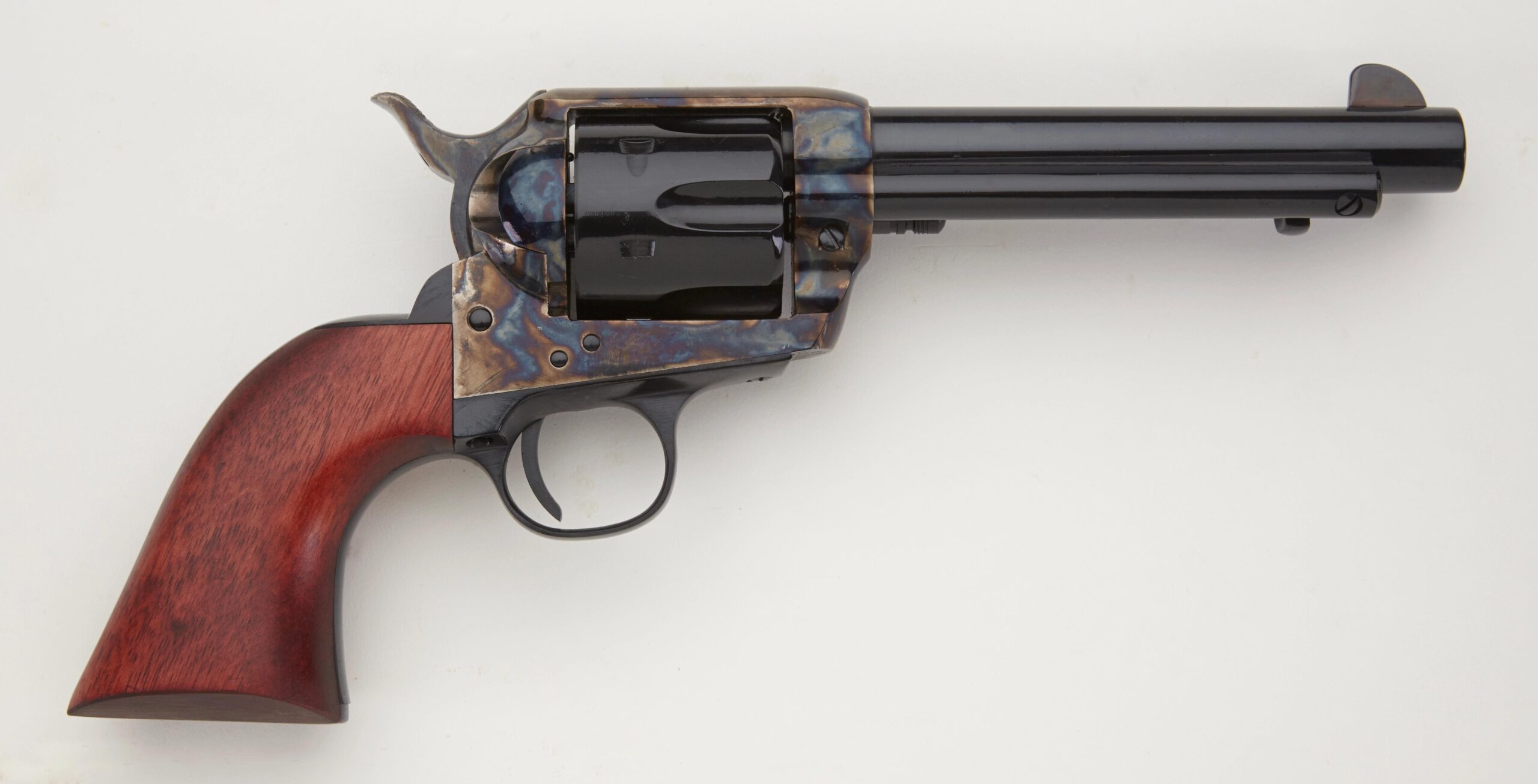 Pietta 1873 Californian Handgun .45 Colt 6rd Capacity 5.5" Barrel Walnut Grips Picture of EMF Inc. DBA Pietta 1873 CALIFORNIAN .45LC 5 1/2IN CASE COLORED/ WALNUT GRIP