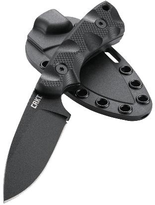 CRKT Siwi Knife Picture of Columbia River Knife & Tool CRKT Siwi Drop Point Fixed Blade Knife Black G-10 (3.34" Black)