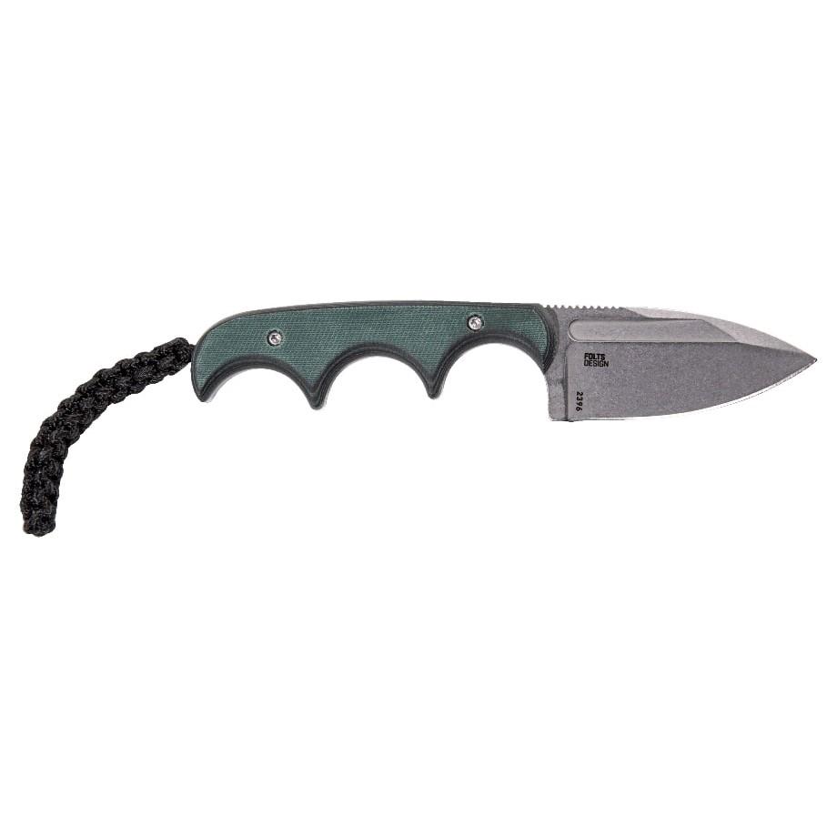 CRKT Minimalist Spear Point Fixed Knife 2-1/8" Spear Point Blade Green Picture of Columbia River Knife & Tool CRKT Minimalist Spear Point Green Black