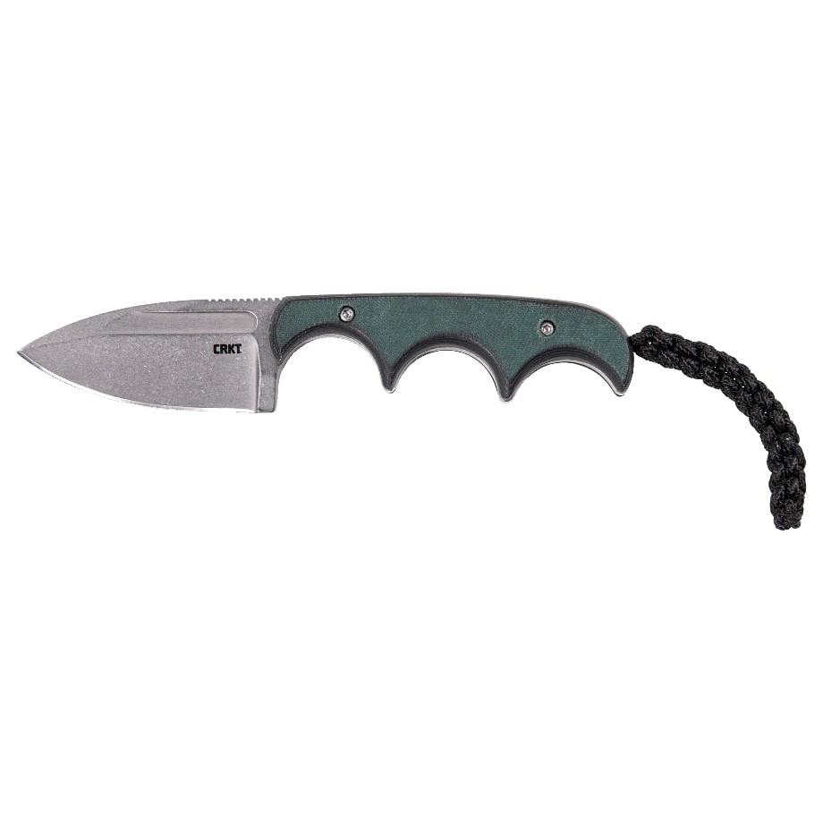 CRKT Minimalist Spear Point Fixed Knife 2-1/8" Spear Point Blade Green Picture of Columbia River Knife & Tool CRKT Minimalist Spear Point Green Black