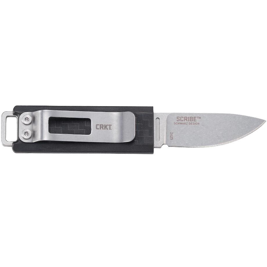 CRKT Scribe Fixed Blade Knife 1-3/4" Drop Point Blade Black Picture of Columbia River Knife & Tool SCRIBE BLACK