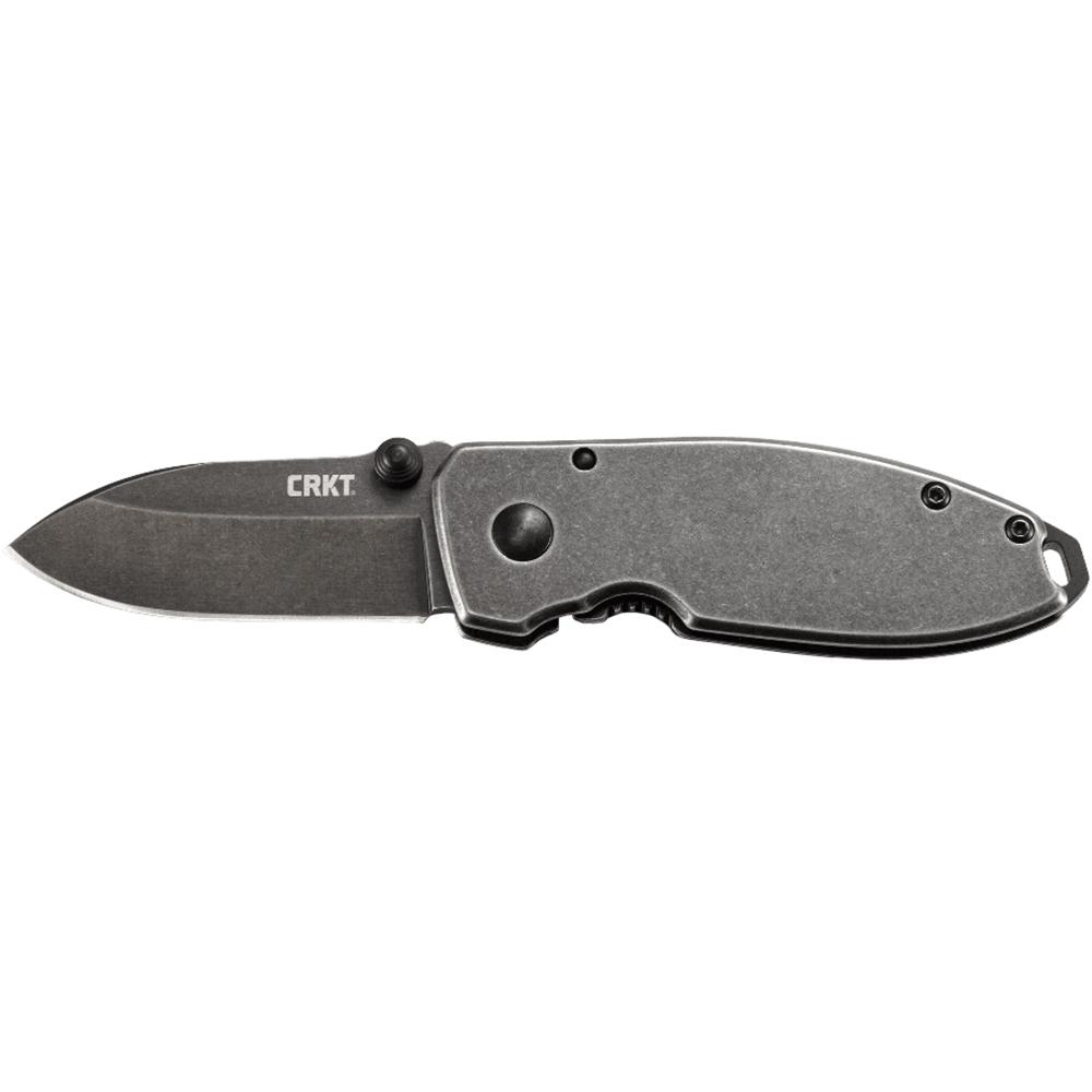 CRKT Squid Black Stonewash Knife 2-1/5" Drop Point Blade Picture of Columbia River Knife & Tool CRKT Burnley Squid Frame Lock Knife (2.25" Black Stonewash)