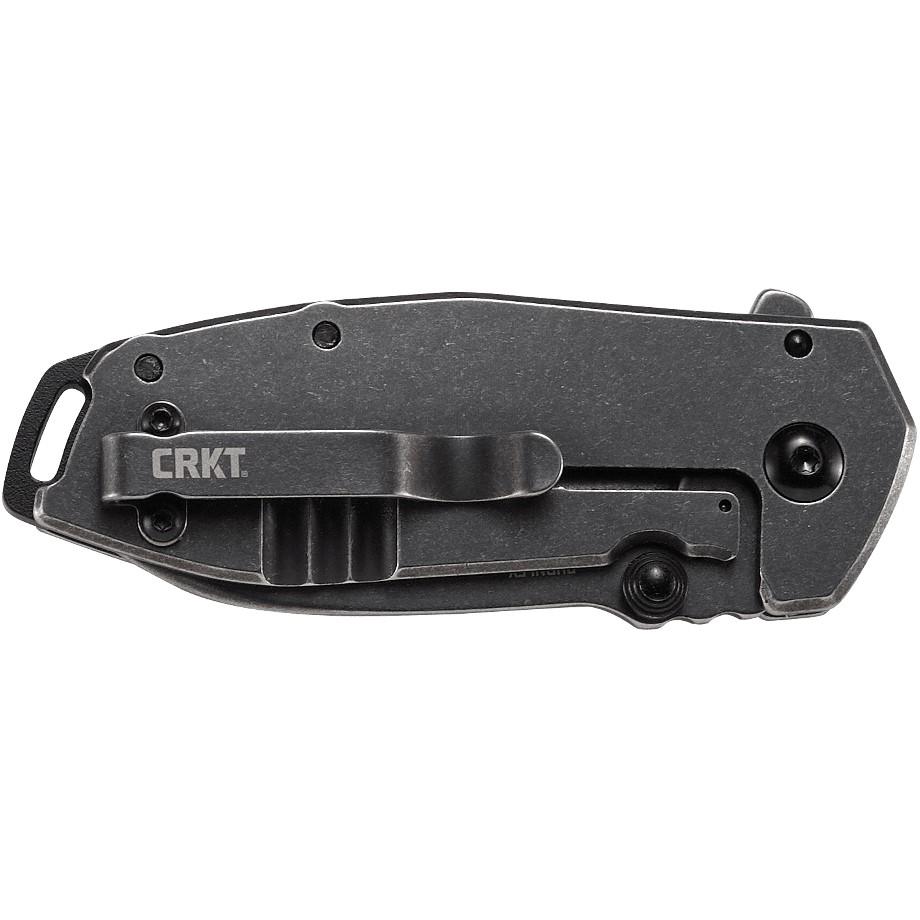 CRKT Squid Assisted Black Folding Knife Assisted Opening 2 3/8" Blade Black Picture of Columbia River Knife & Tool SQUID ASSISTED BLACK