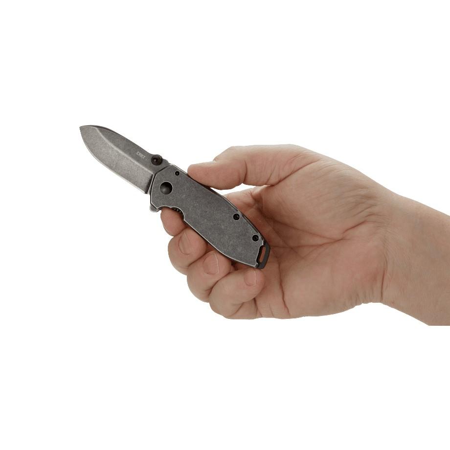 CRKT Squid Assisted Black Folding Knife Assisted Opening 2 3/8" Blade Black Picture of Columbia River Knife & Tool SQUID ASSISTED BLACK