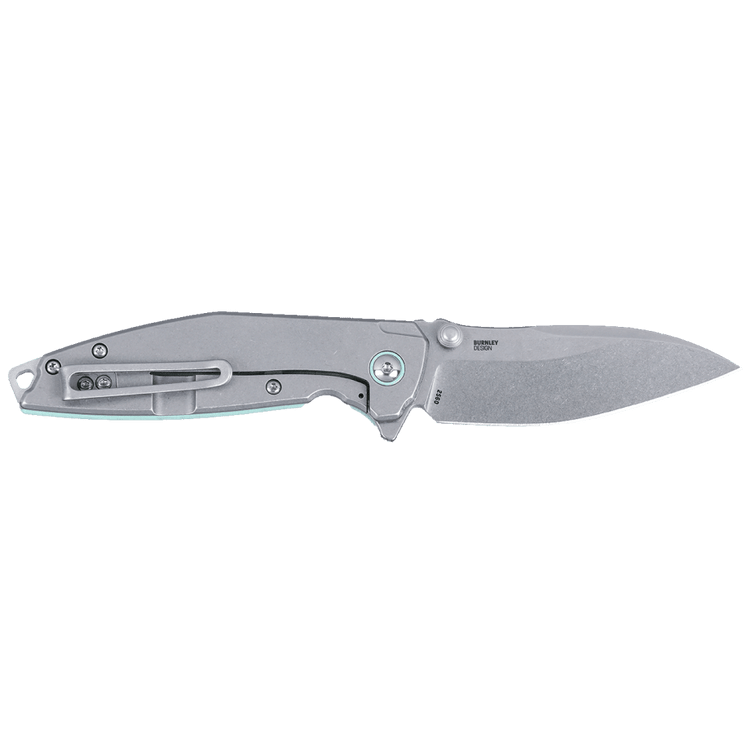 CKRT Ibis Folding Knife 3-1/10" Drop Point Blade Blue Picture of Columbia River Knife & Tool CRKT Ibis Blue
