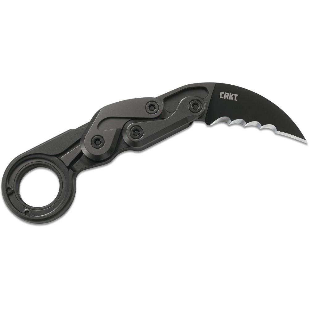 CRKT Provoke Folding Knife with Kinematic Innovations / Veff Serrations 2-2/5" Blade Picture of Columbia River Knife & Tool CRKT Provoke Kinematic Morphing Karambit Folding Knife (2.4" Serr)