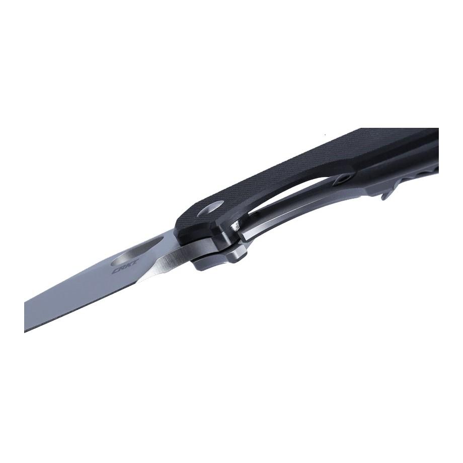 CRKT Pilar IV Folding Knife 3-1/10" Clip Point Blade Black and Silver Picture of Columbia River Knife & Tool CRKT Pilar IV Black