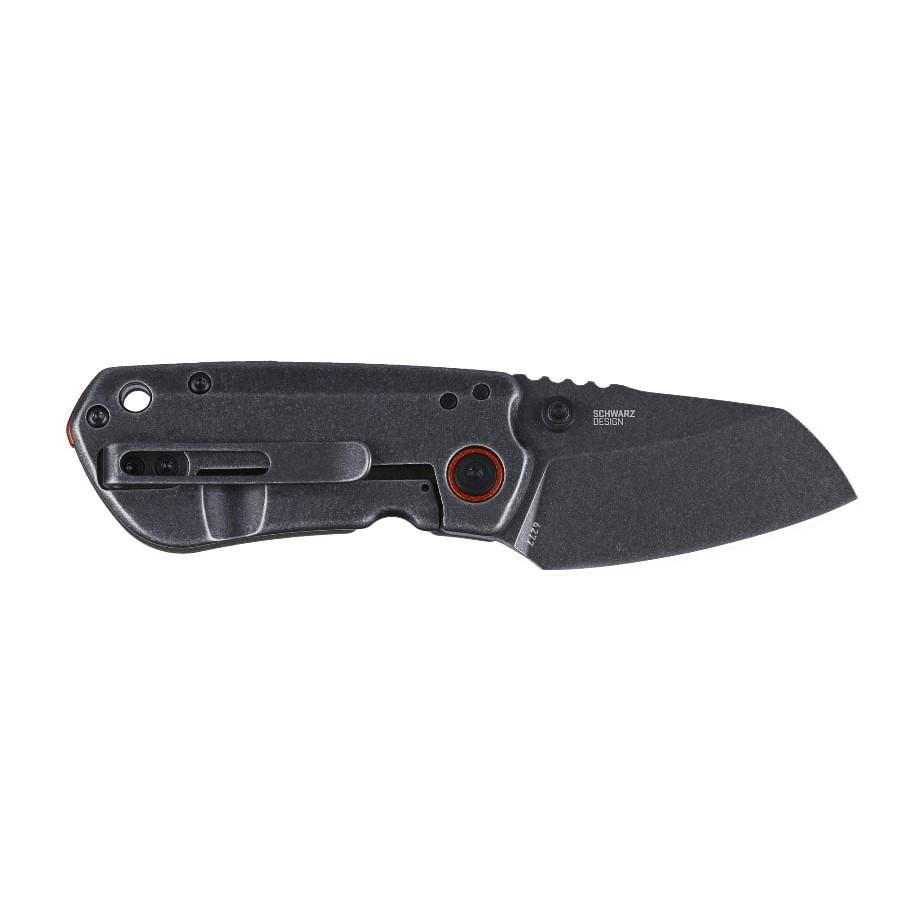 CRKT Overland Compact Folding Knife 2-1/4" Sheepsfoot Blade Black Picture of Columbia River Knife & Tool CRKT Overland Compact