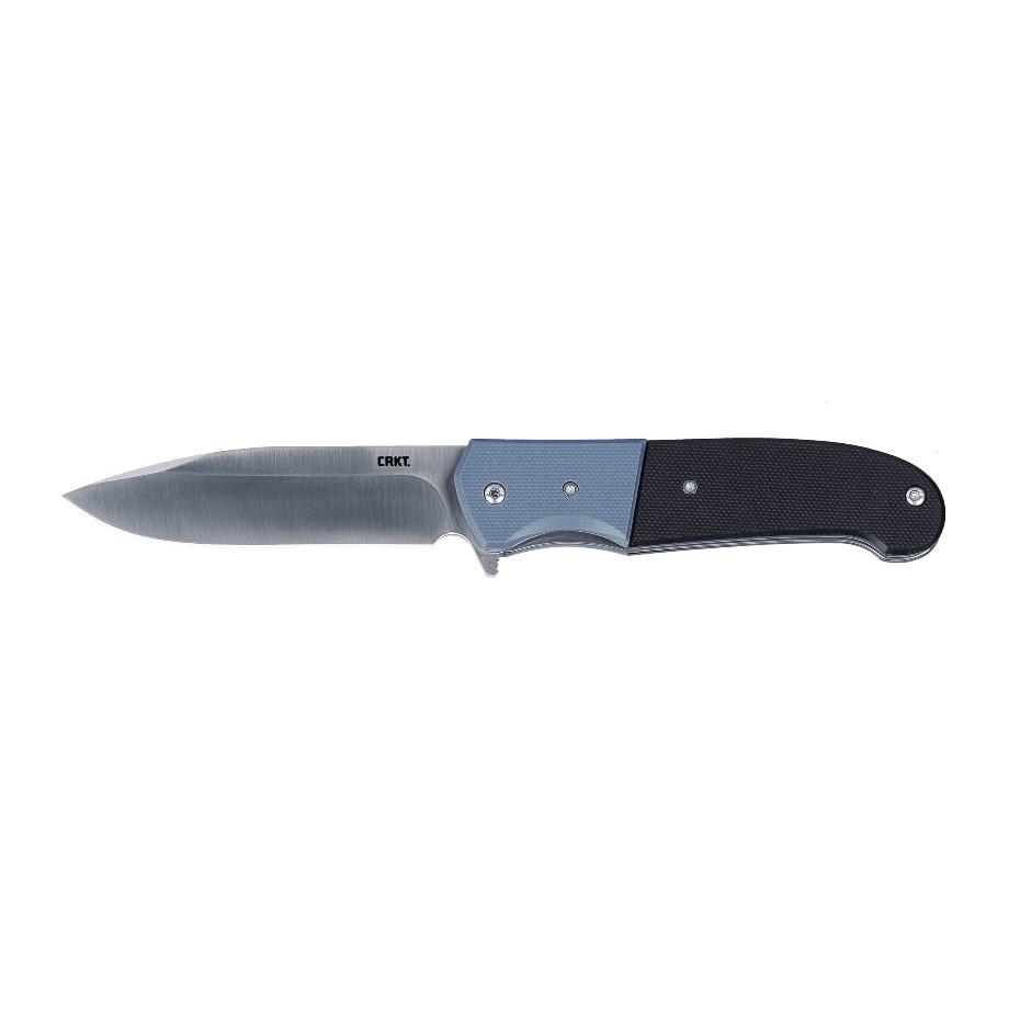 CRKT Ignitor Assisted Folding Knife 3-1/2" Drop Point Blade Black and Blue Picture of Columbia River Knife & Tool CRKT Ignitor Assisted Silver