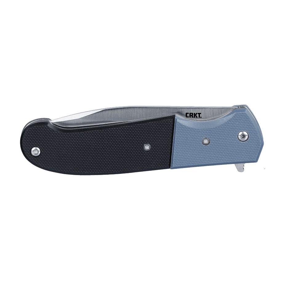 CRKT Ignitor Assisted Folding Knife 3-1/2" Drop Point Blade Black and Blue Picture of Columbia River Knife & Tool CRKT Ignitor Assisted Silver
