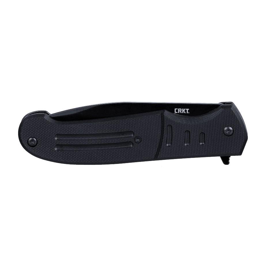 CRKT Ignitor Assisted Folding Knife 3-1/2" Drop Point Blade Black with Veff Serrations Picture of Columbia River Knife & Tool CRKT Ignitor Assisted Black w/Veff Serrations