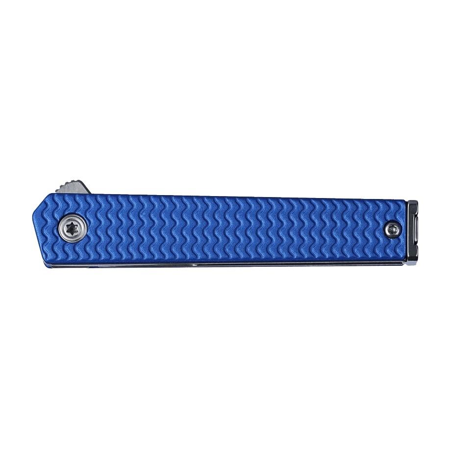 CRKT CEO Microflipper Folding Knife 2-1/5" Sheepsfoot Blade Blue Picture of Columbia River Knife & Tool CRKT CEO Microflipper Sheepsfoot