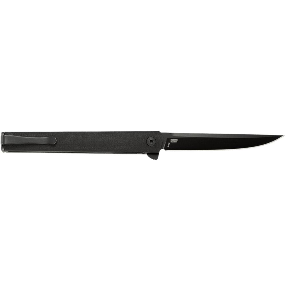 CRKT CEO Flipper Folding Knife 3-3/8" Straight Back Blade Black Picture of Columbia River Knife & Tool CEO FLIPPER BLACK