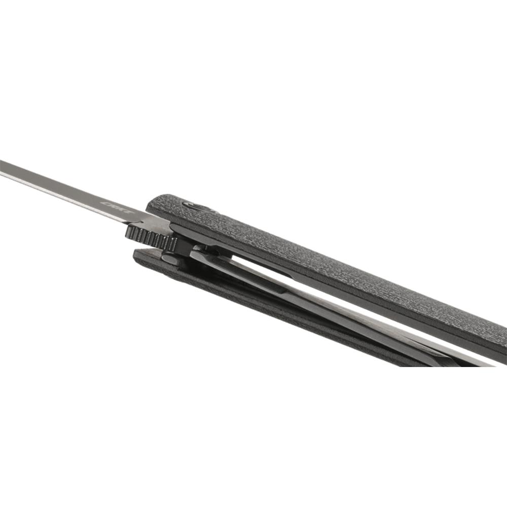 CRKT CEO Flipper Folding Knife 3-3/8" Straight Back Blade Black Picture of Columbia River Knife & Tool CEO FLIPPER BLACK