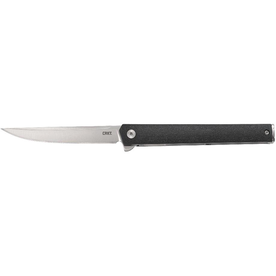 CRKT CEO Flipper Folding Knife 3 3/8" Blade Black Picture of Columbia River Knife & Tool CEO FLIPPER Silver