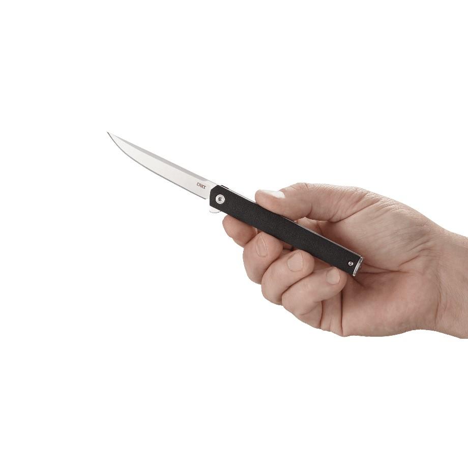 CRKT CEO Flipper Folding Knife 3 3/8" Blade Black Picture of Columbia River Knife & Tool CEO FLIPPER Silver