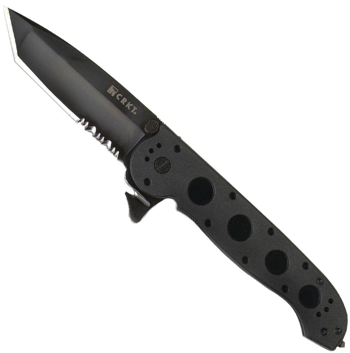 Picture of Columbia River Knife & Tool CRKT M16-14ZLEK Tanto Flipper Knife (3.75" Black Serr)