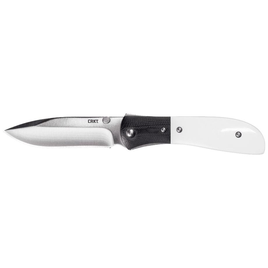 CRKT M4-02M Assisted Folding Knife 3-1/4" Drop Point Blade White Picture of Columbia River Knife & Tool CRKT M4-02M White