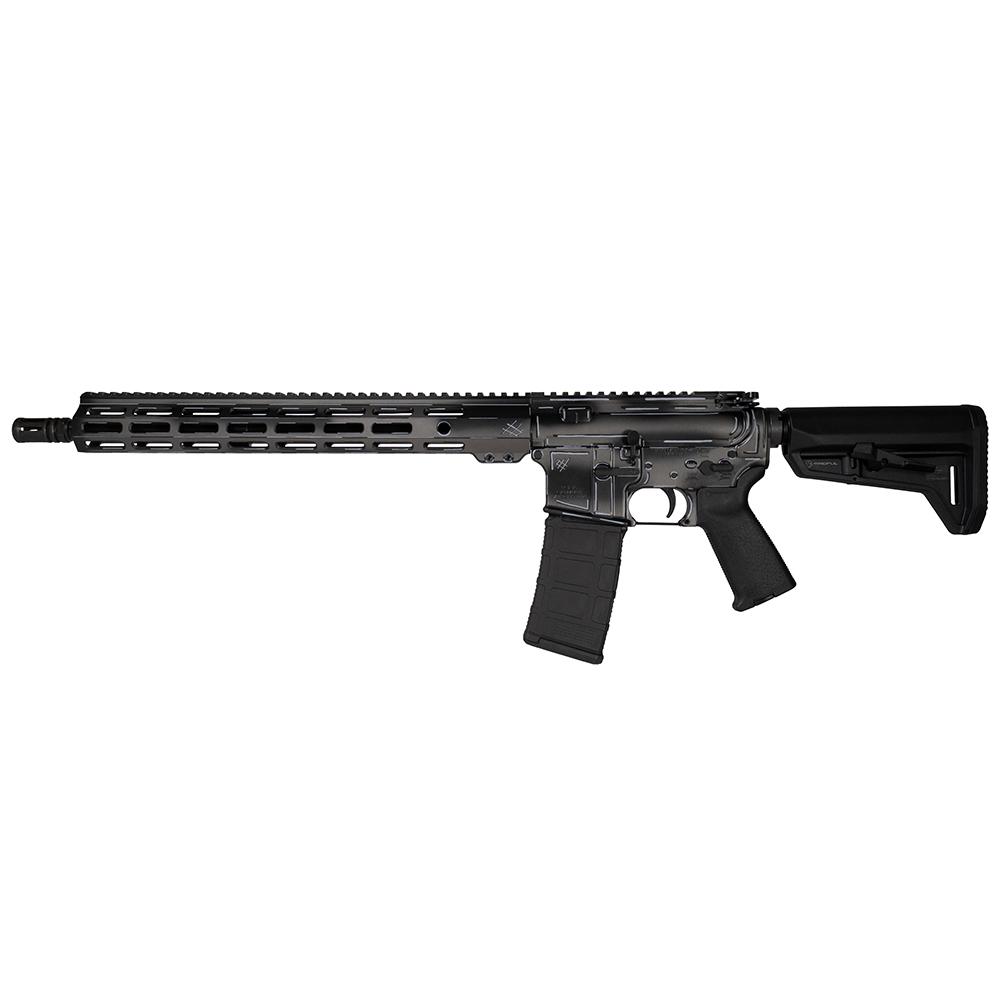 Shark Coast Tactical "Anime-Black" Rifle 5.56mm 10rd Magazine 16" Barrel 15" MLOK Handguard California Compliant Picture of Shark Coast Tactical Shark Coast Anime 15 5.56 Black AR-CA Comp 16'' Brl 10rd