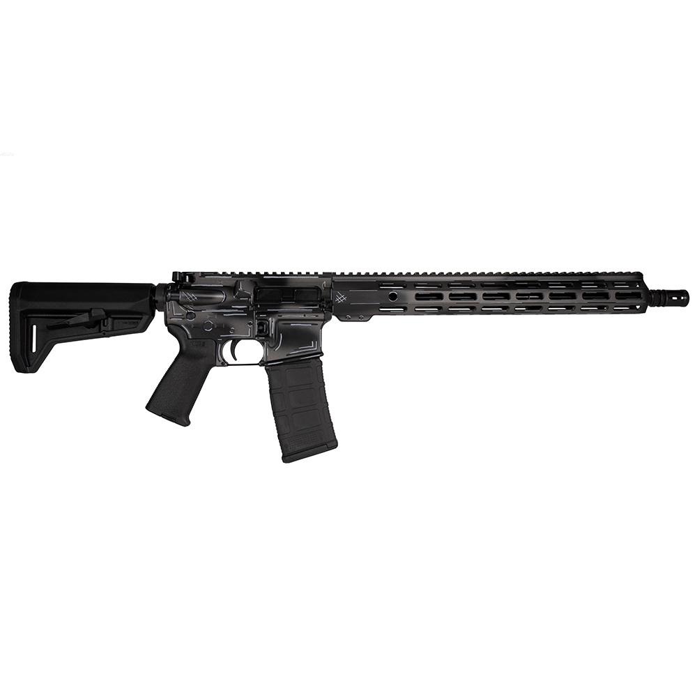 Shark Coast Tactical "Anime-Black" Rifle 5.56mm 10rd Magazine 16" Barrel 15" MLOK Handguard California Compliant Picture of Shark Coast Tactical Shark Coast Anime 15 5.56 Black AR-CA Comp 16'' Brl 10rd