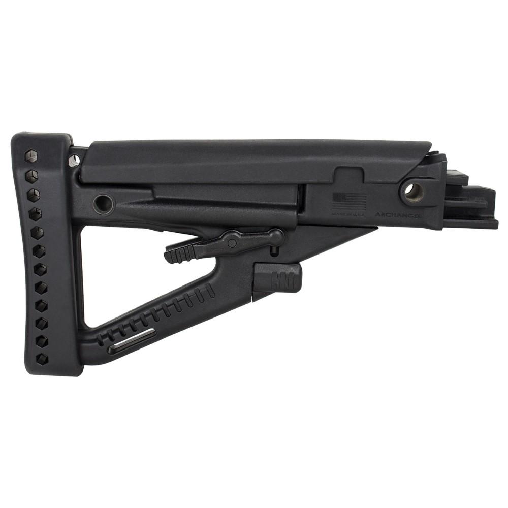 ProMag Archangel Opfor AK Series 4 Position Adjustable Butt Stock with Recoil Pad Black Picture of Promag Mfg. Inc. ARCHANGEL AK-SERIES OPFOR BUTTSTOCK - BLK POLYMER
