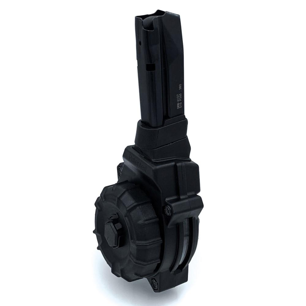 Promag Sig Sauer P365-380 Handgun Magazine Black .380 ACP 30/rd Picture of Promag Mfg. Inc. Promag SIG SAUER P365-380 .380 ACP (30) RD DRUM BLACK POLYMER