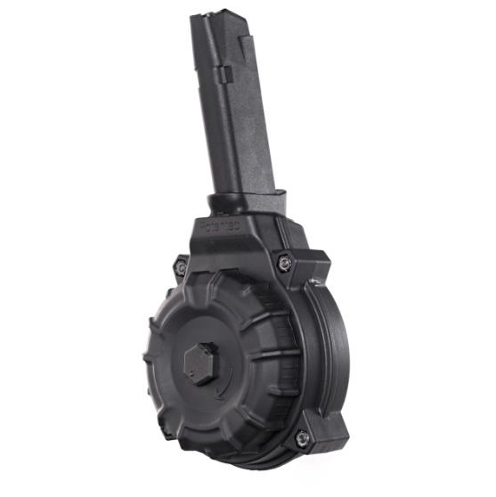 Promag Handgun Magazine for Glock 48/43X Black Polymer Drum 9mm Luger 50/rd