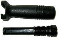 ProMag Industries Vertical Forend Grip Picture of Promag Mfg. Inc. PROMAG AR-15 / M16 "SWISS PATTERN" VERTICAL FORE GRIP - BLK POLYMER