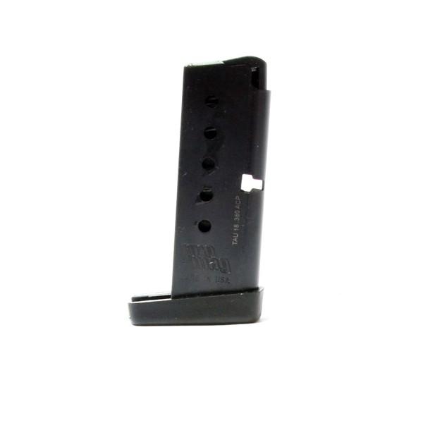 ProMag Taurus TCP Magazine .380 ACP Blued Steel 6/rd Picture of Promag Mfg. Inc. PROMAG TAURUS TCP .380 ACP 6RD BLUE STEEL MAGAZINE