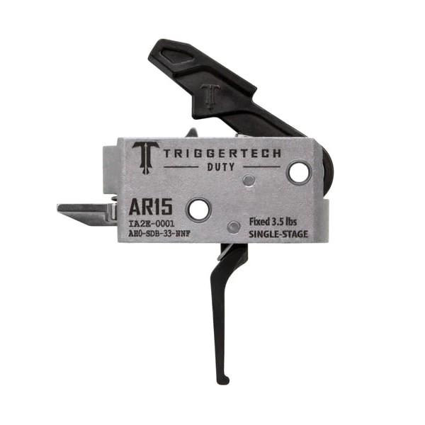 TriggerTech AR Duty Trigger Single-Stage 3.5 lb Flat Black Picture of TriggerTech TriggerTech AR15 Single-Stage Duty Trigger Flat