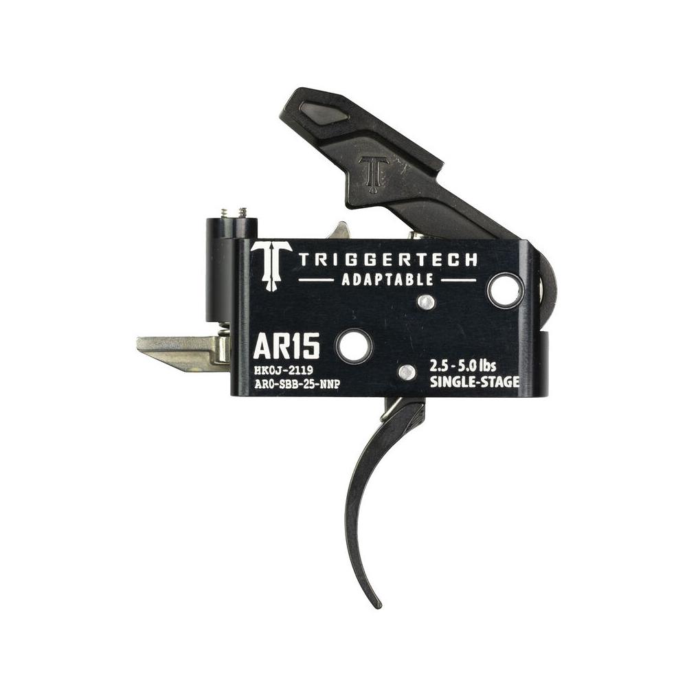TriggerTech AR15 Single-Stage Adaptable Pro Curved Trigger Black Picture of TriggerTech TriggerTech AR15 Single-Stage Adaptable Pro Curved Trigger