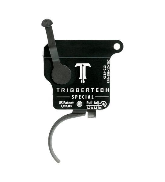 TriggerTech Rem 700 Special Curved Trigger Single Stage Black/Black Picture of TriggerTech TRIGGERTECH REM 700 SPECIAL CURVED TRIGGER SINGLE STAGE BLK/BLK